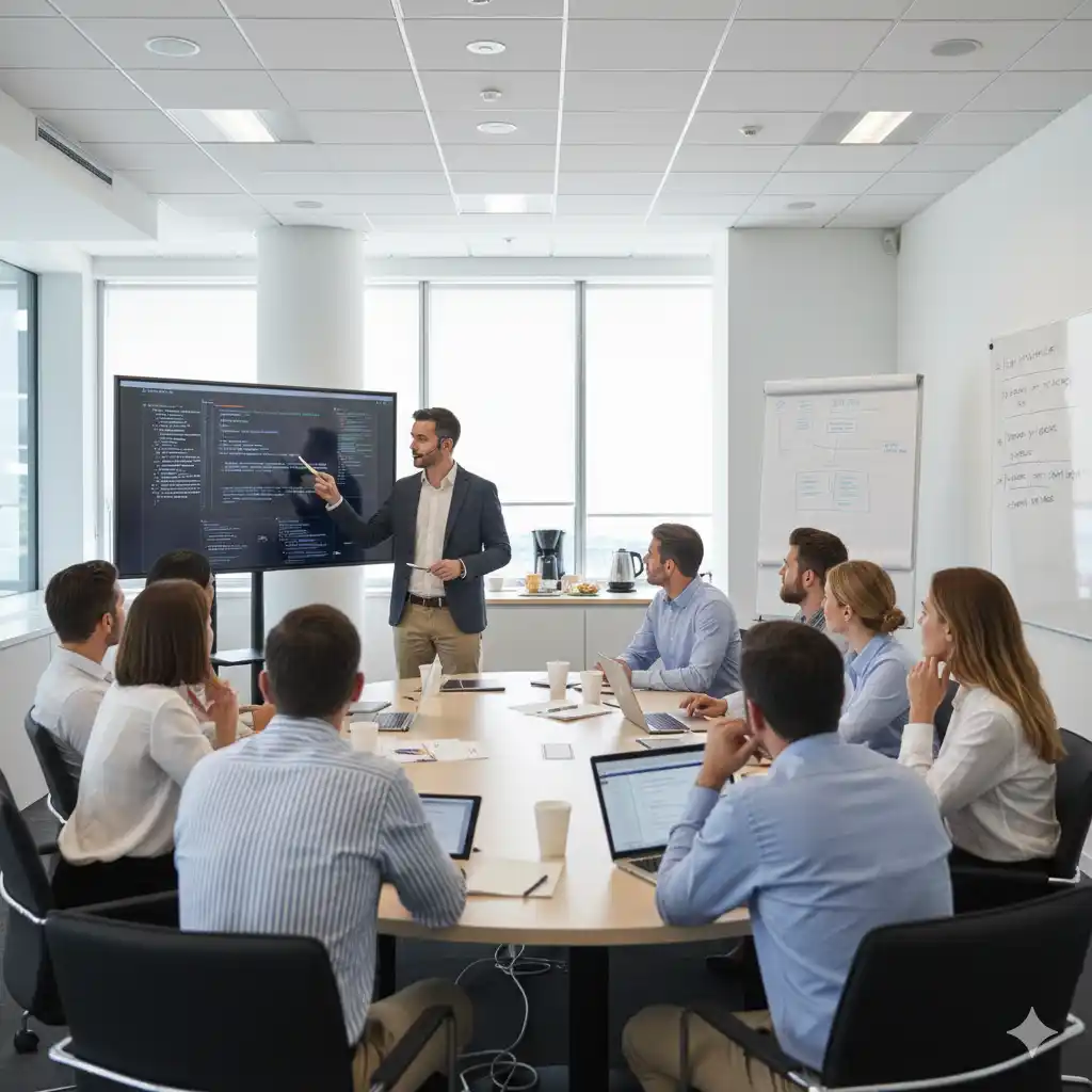 Consultoría TI: equipo trabajando en estrategia y arquitectura